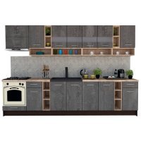 Bucatarie COSSY NEW 340 Wenge / Decor K352 Bucatarie COSSY NEW 340 Wenge / Decor K352